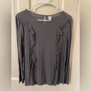 Old Navy Gray Blouse size M